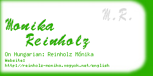 monika reinholz business card